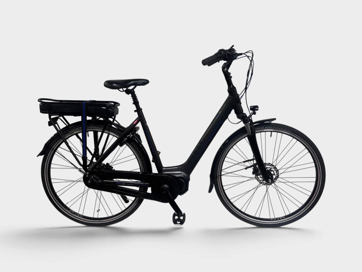 Vyber Ride E1 Black Edition Lage Instap 53cm 2023 Zwart / Blauw (Gebruikte E-bike)