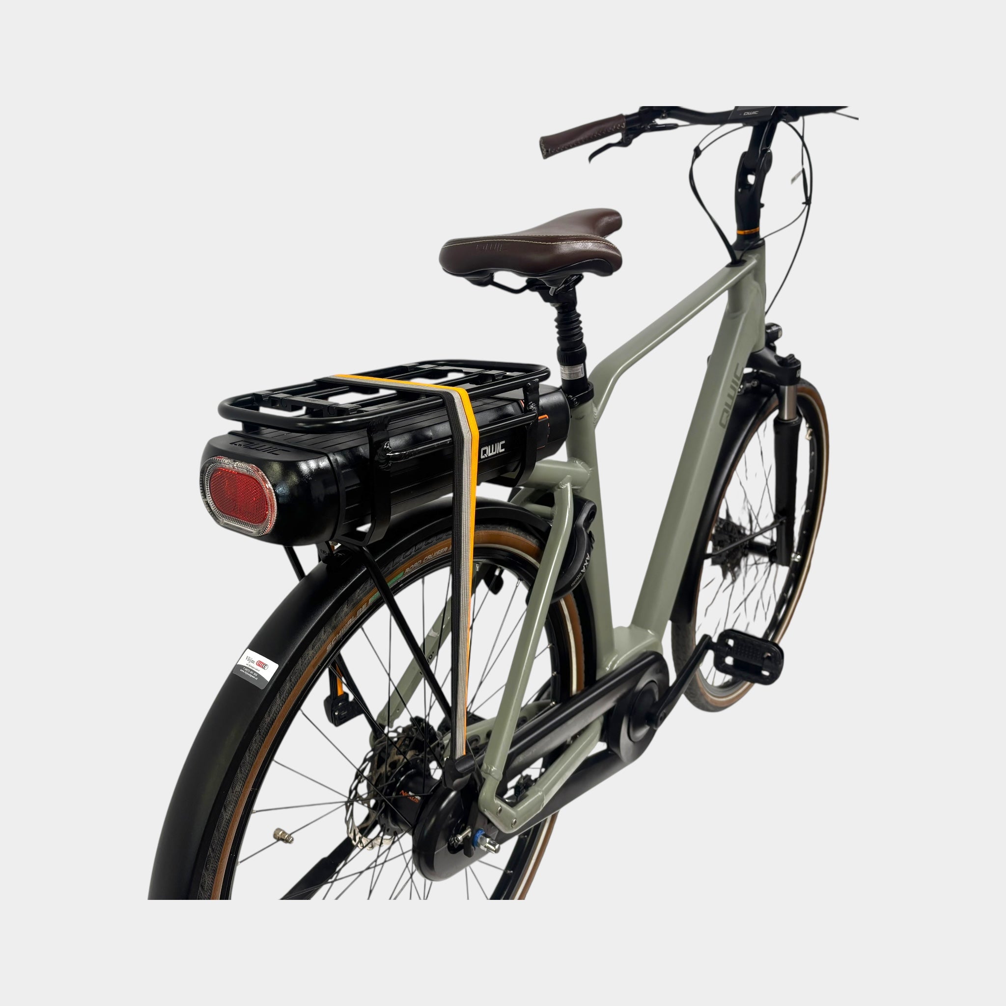 QWIC Premium MN7D+ Heren e-Bike 54cm Khaki Green 2022 | Occasion