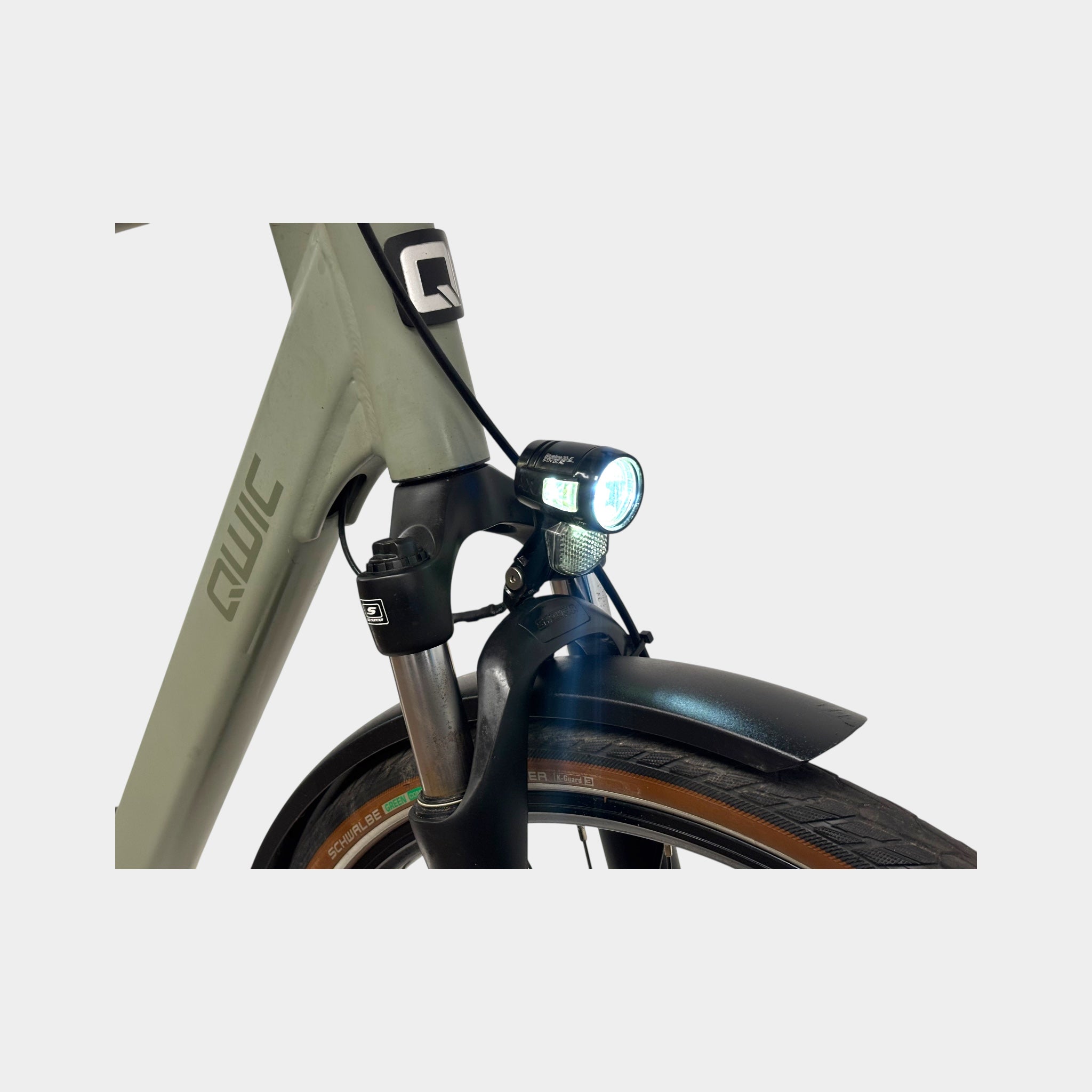 QWIC Premium MN7D+ Heren e-Bike 54cm Khaki Green 2022 | Occasion