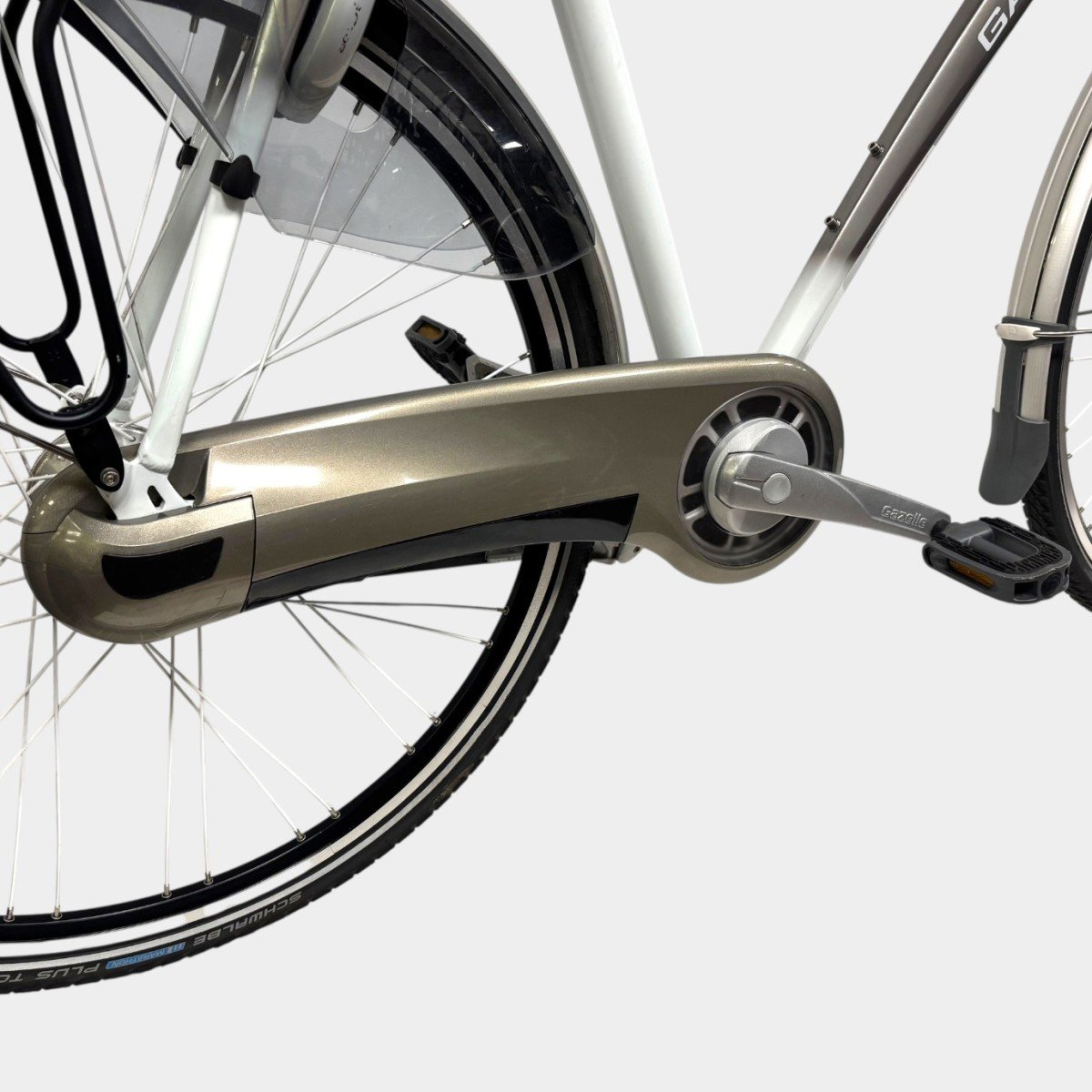 Gazelle Chamonix Plus Heren 65cm Premium White / Schaduw Zilver | Occasion