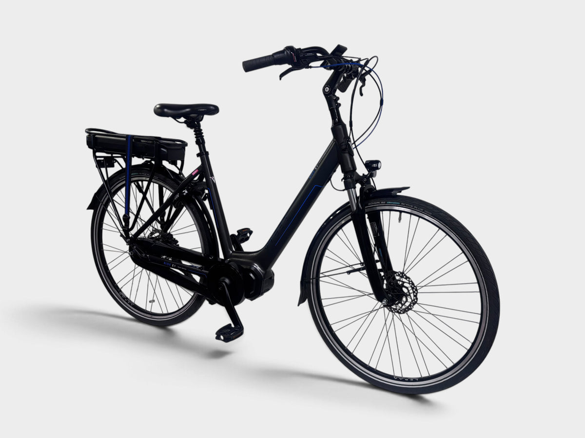 Vyber Ride E1 Black Edition Lage Instap 53cm 2023 Zwart / Blauw (Gebruikte E-bike)