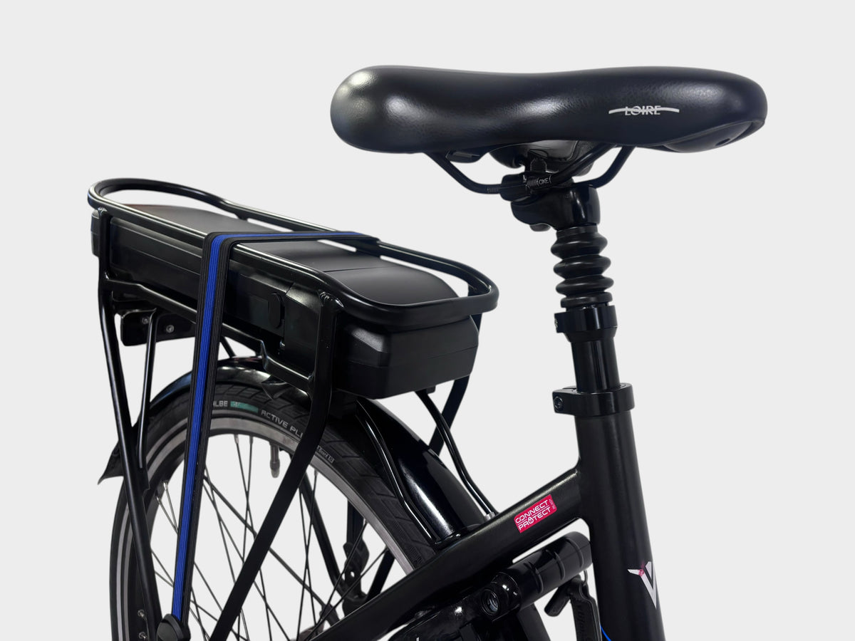 Vyber Ride E1 Black Edition Lage Instap 53cm 2023 Zwart / Blauw (Gebruikte E-bike)