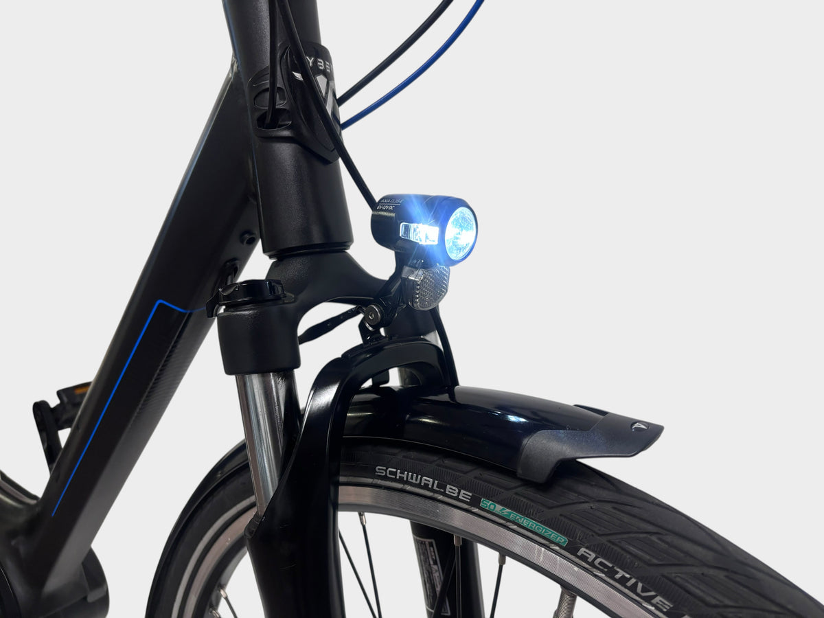 Vyber Ride E1 Black Edition Lage Instap 53cm 2023 Zwart / Blauw (Gebruikte E-bike)