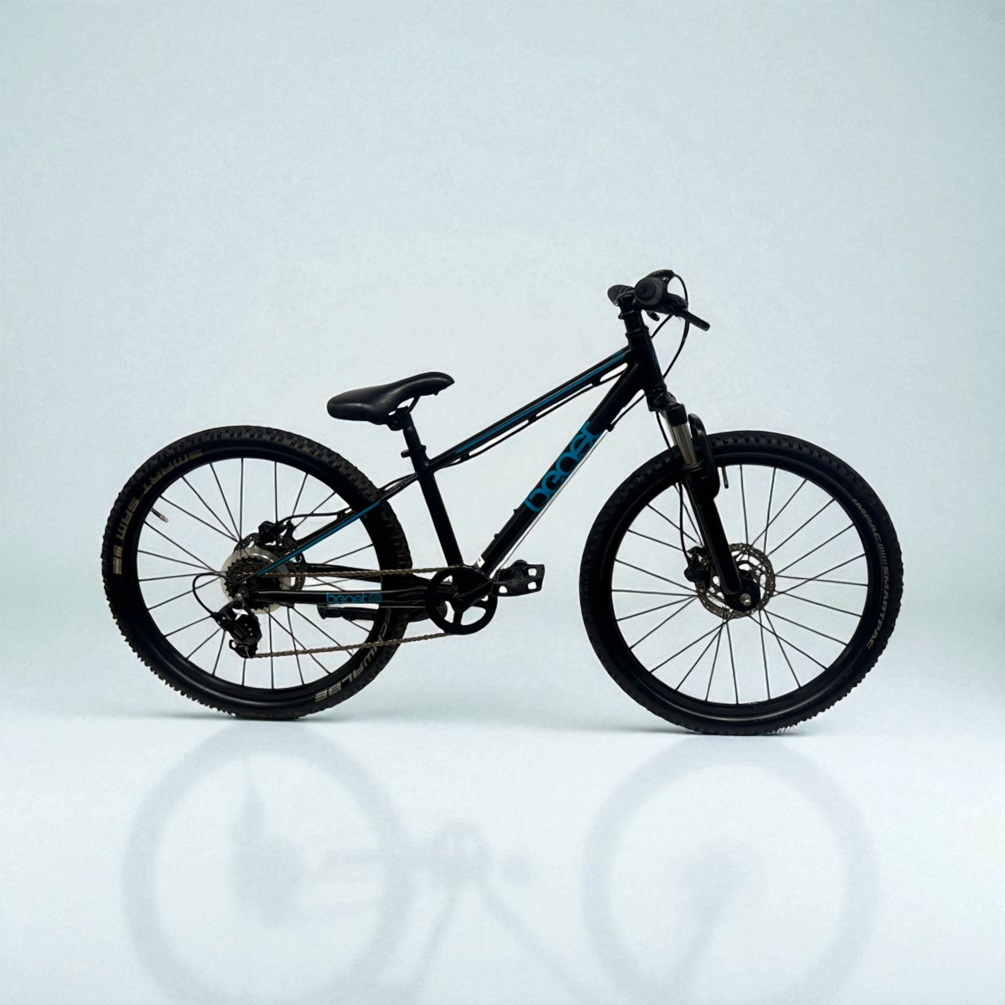 BikeFun Kids The Beast 24'' Kinder-Mountainbike 31cm Zwart/Blauw 2023 | Occasion