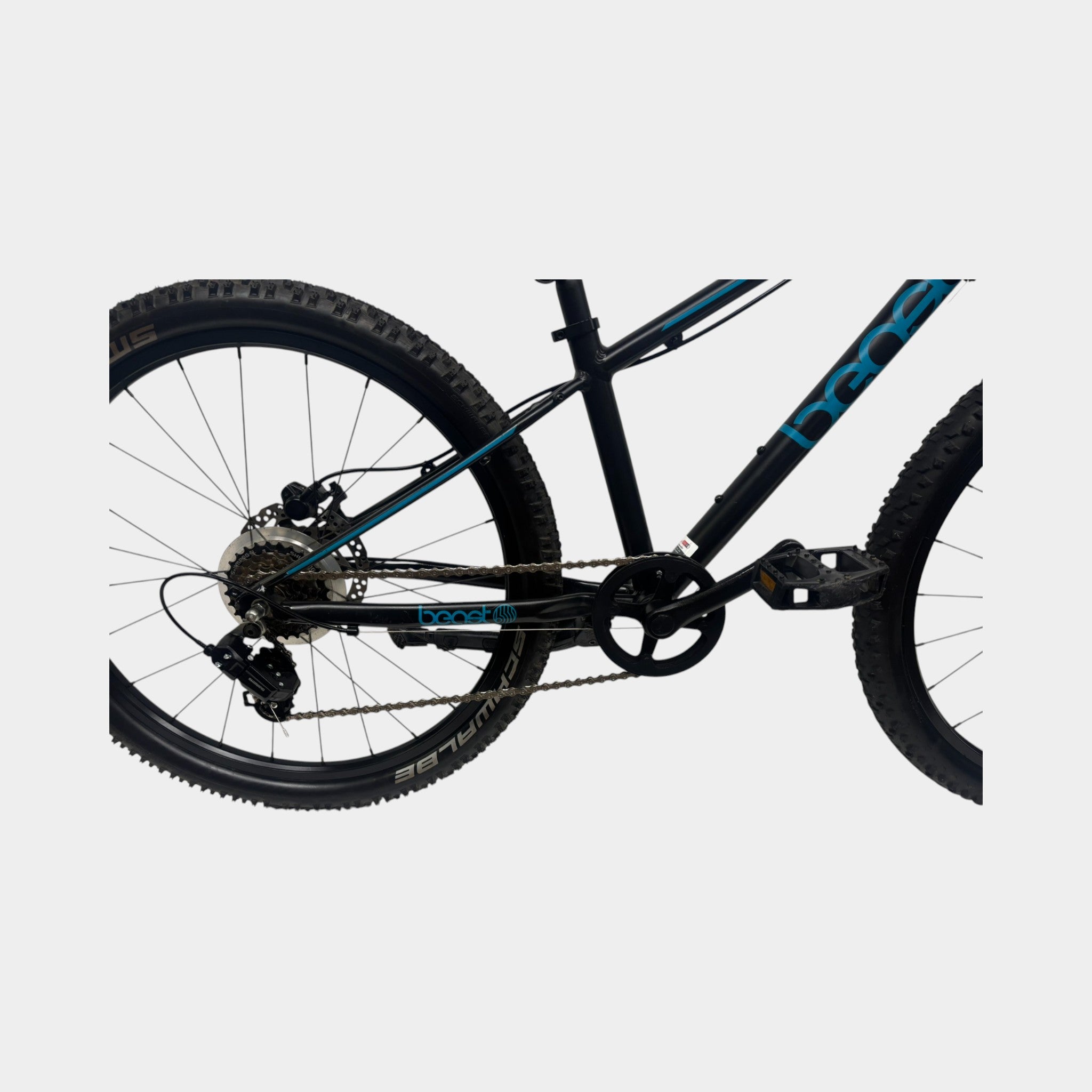 BikeFun Kids The Beast 24'' Kinder-Mountainbike 31cm Zwart/Blauw 2023 | Occasion