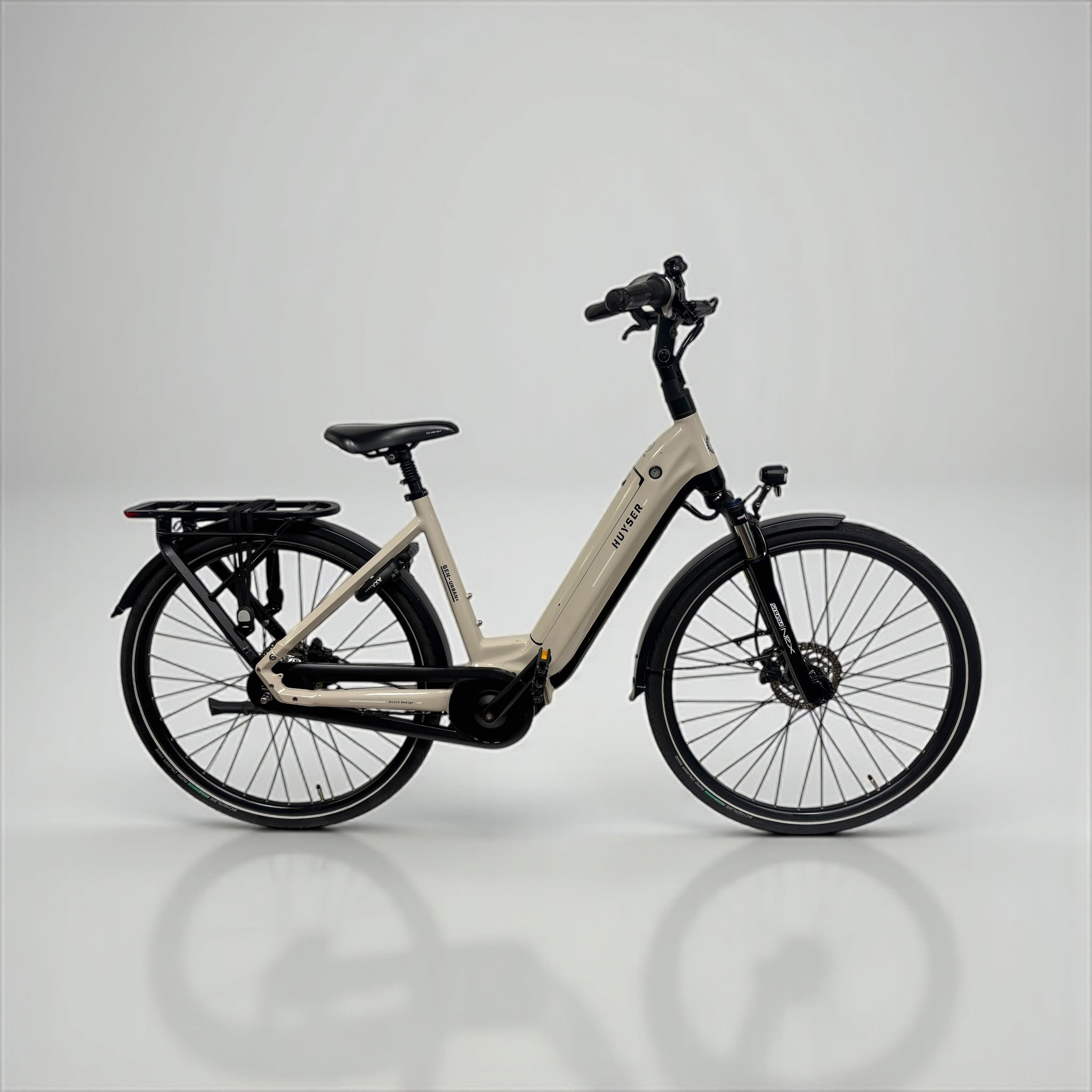 Huyser Gen Urban+ Lage Instap e-Bike 50cm Ivory Grey 2024 | Occasion