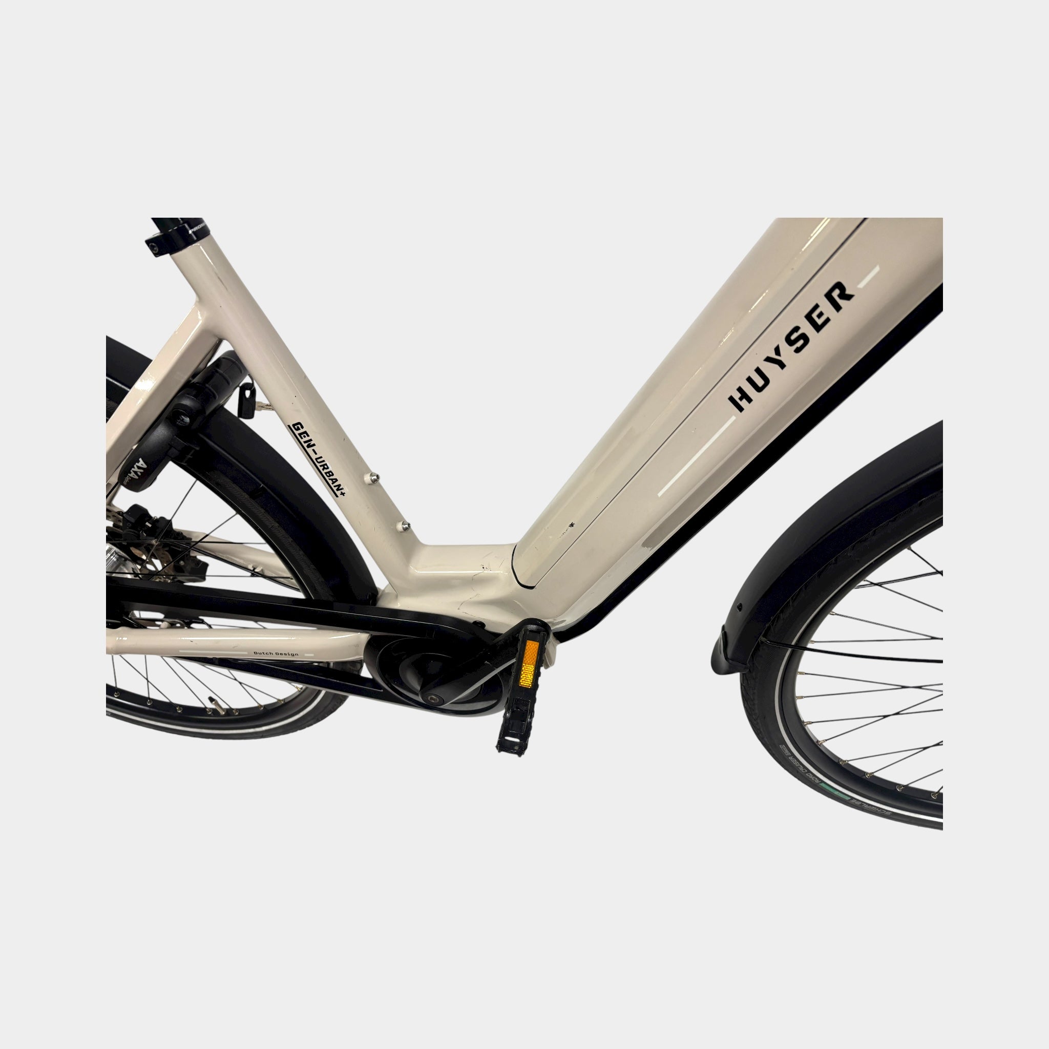 Huyser Gen Urban+ Lage Instap e-Bike 50cm Ivory Grey 2024 | Occasion