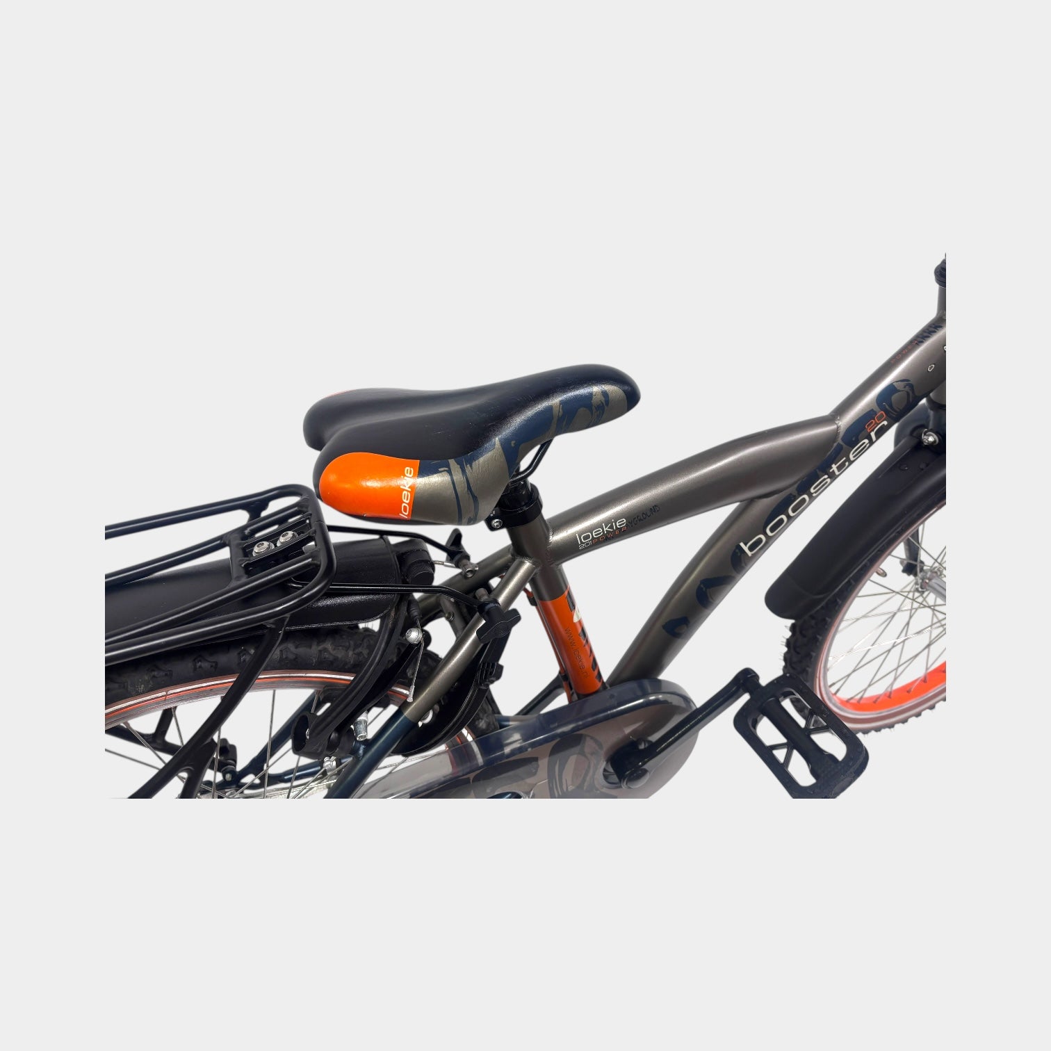 Loekie Booster Jongensfiets 20'' Khaki 2024 Gebruikt