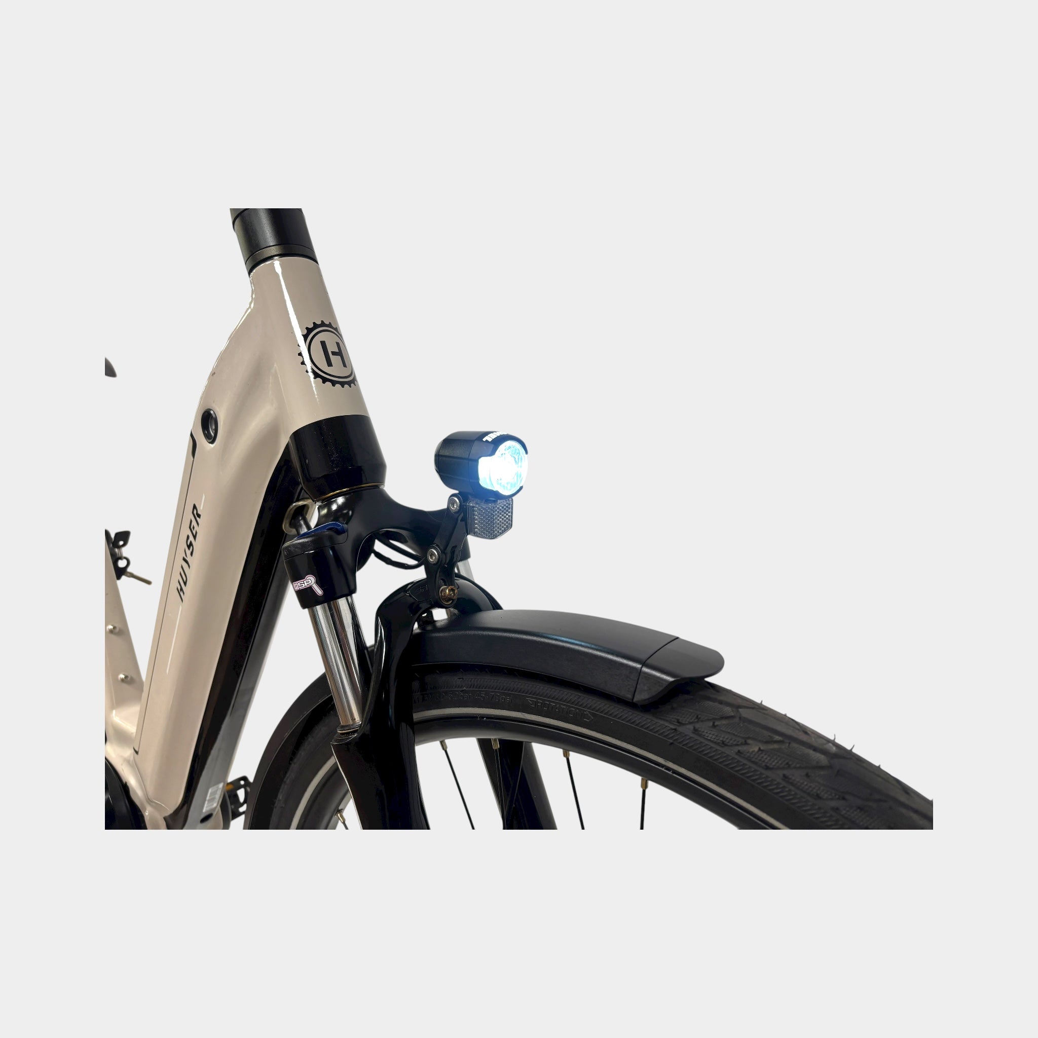 Huyser Gen Urban+ Lage Instap e-Bike 50cm Ivory Grey 2024 | Occasion