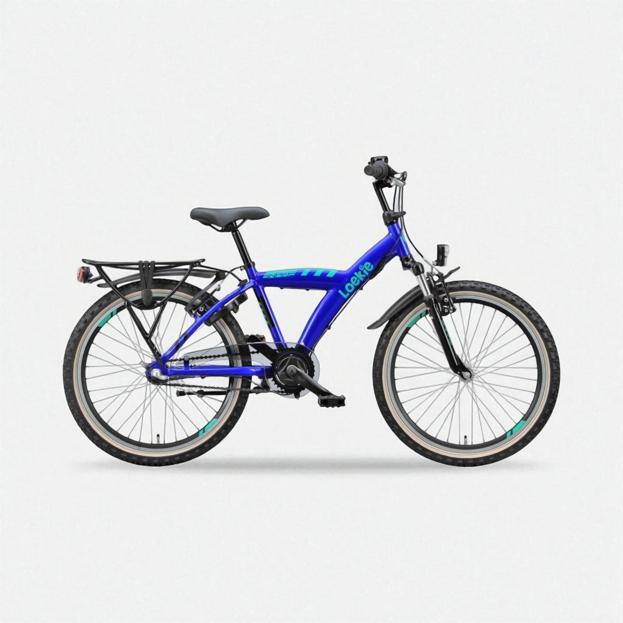 Loekie Snake 22'' Jongensfiets 34cm Blauw 2025