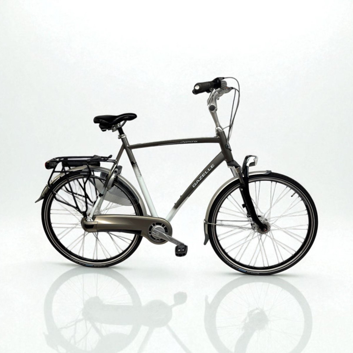 Gazelle Chamonix Plus Heren 65cm Premium White / Schaduw Zilver | Occasion