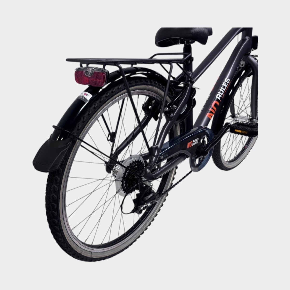 Bike Fun Kids No Rules No Limits Jongensfiets 24'' Grijs 2025 Gebruikt